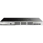 Коммутатор D-Link DGS-1210-28/ME/P DGS-1210-28/ME/P/B (L2) 24x1Гбит/с 24xКомбо(1000BASE-T/SFP) 4SFP управляемый