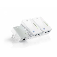 Сетевой адаптер HomePlug AV/Wi-Fi TP-Link TL-WPA4220TKIT Ethernet (ант.внутр.)