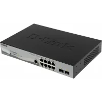 Коммутатор D-Link DGS-1210-10P/ME/B1A 8x1Гбит/с 2SFP 8PoE управляемый