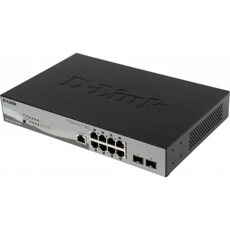 Коммутатор D-Link DGS-1210-10P/ME/B1A 8x1Гбит/с 2SFP 8PoE управляемый