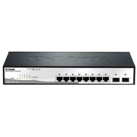 Коммутатор D-Link DGS-1210-10/F1A 8x1Гбит/с 2SFP управляемый Коммутатор D-Link DGS-1210-10/F1A 8x1Гбит/с 2SFP управляемый