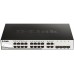 Коммутатор D-Link DGS-1210-20/F 16x1Гбит/с 4xКомбо(1000BASE-T/SFP) настраиваемый
