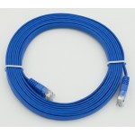 Патч-корд Flat cat.5E stranded molded 3м синий RJ-45 (m)-RJ-45 (m) (упак.:1шт)