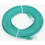 Патч-корд Flat cat.5E stranded molded 5м зеленый RJ-45 (m)-RJ-45 (m) (упак.:1шт)