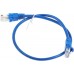 Патч-корд cat.5E stranded molded 0.5м синий RJ-45 (m)-RJ-45 (m)