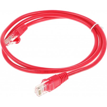 Патч-корд cat.5E molded 1м красный RJ-45 (m)-RJ-45 (m) (упак.:1шт)