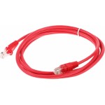 Патч-корд cat.5E molded 2м красный RJ-45 (m)-RJ-45 (m) (упак.:1шт)