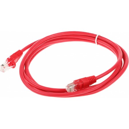 Патч-корд cat.5E molded 2м красный RJ-45 (m)-RJ-45 (m) (упак.:1шт)