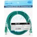 Патч-корд cat.5E molded 3м зеленый RJ-45 (m)-RJ-45 (m)