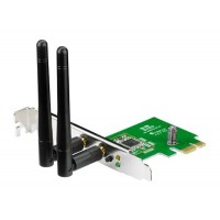 Сетевой адаптер Wi-Fi Asus PCE-N15 N300 PCI Express (ант.внеш.съем) 2ант.
