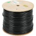 Кабель сетевой FTP 4 пары cat.5E solid 0.51мм CCA 305м черный outdoor