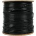 Кабель сетевой FTP 4 пары cat.5E solid 0.51мм CCA 305м черный outdoor