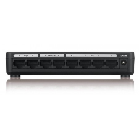 Коммутатор Zyxel GS-108SV2-EU0101F (L2) 8x1Гбит/с неуправляемый