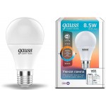 Умная лампа Gauss IoT Smart Home E27 8.5Вт 806lm Wi-Fi (упак.:1шт) (1130112)