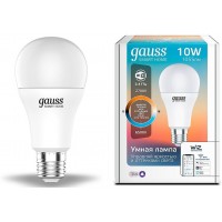 Умная лампа Gauss IoT Smart Home E27 10Вт 1055lm Wi-Fi (упак.:1шт) (1080112)