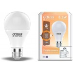 Умная лампа Gauss IoT Smart Home E27 8.5Вт 806lm Wi-Fi (упак.:1шт) (1050112)