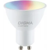 Умная лампа Digma DiLight L1 GU10 5Вт 400lm Wi-Fi (DLL1GU10)