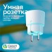 Умная розетка Sber SBDV-00123 EUBT Wi-Fi белый