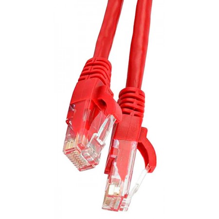Патч-корд Lanmaster LAN-PC45/U5E-5.0-RD UTP RJ-45 вил.-вилка RJ-45 кат.5E 5м красный LSZH