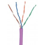 Кабель информационный Lanmaster TWT-5EUTP-NGLS кат.5E U/UTP 4 парыX24AWG PVC внутренний 305м фиолетовый