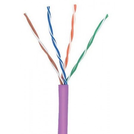 Кабель информационный Lanmaster TWT-5EUTP-NGLS кат.5E U/UTP 4 парыX24AWG PVC внутренний 305м фиолетовый