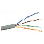 Кабель информационный Lanmaster TWT-5EUTP/100-GY кат.5E U/UTP 4 парыX24AWG PVC внутренний 100м серый