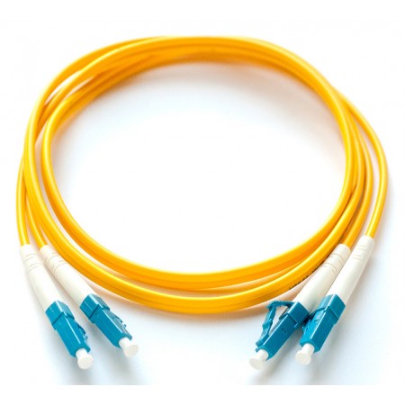 Патч-корд Lanmaster LAN-2LC-2LC/OM4-1.0 2x50/125 OM4 LC дуплекс-LC дуплекс 1м LSZH желтый