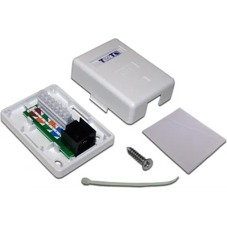 Розетка Lanmaster TWT-SM1-45/6-WHRJ45 1 кат.6 UTP бел. (упак.:1шт)
