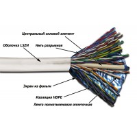 Кабель информационный Lanmaster TWT-5EFTP25-LSZH кат.5E FTP 25 пар 24AWG LSZH внутренний 305м серый Кабель информационный Lanmaster TWT-5EFTP25-LSZH кат.5E FTP 25 пар 24AWG LSZH внутренний 305м серый