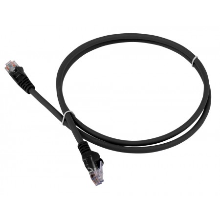 Патч-корд Lanmaster LAN-PC45/U5E-3.0-BK UTP RJ-45 вил.-вилка RJ-45 кат.5E 3м черный LSZH