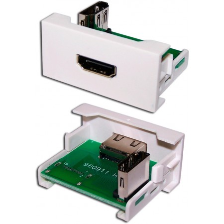 Вставка Lanmaster LAN-WA-LP-HD90F-WH 22.5x45 1xHDMI белый