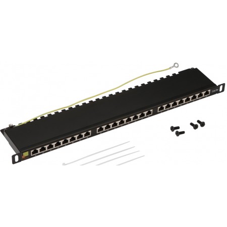 Патч-панель Lanmaster LAN-PPC24S5E 19" 0.5U 24xRJ45 кат.5e STP Патч-панель Lanmaster LAN-PPC24S5E 19" 0.5U 24xRJ45 кат.5e STP