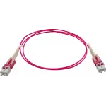 Патч-корд Lanmaster LAN-2LC-2LC/OM4H-1.0 2x50/125 OM4 LC дуплекс-LC дуплекс 1м LSZH розовый