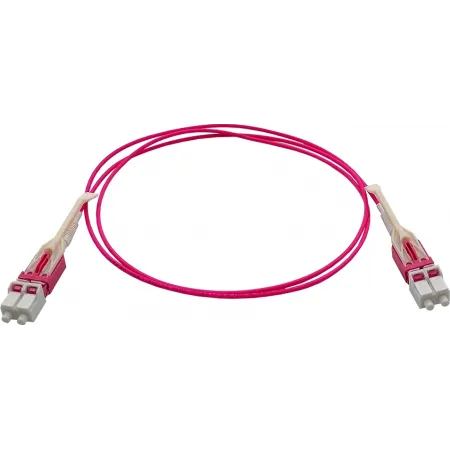 Патч-корд Lanmaster LAN-2LC-2LC/OM4H-1.0 2x50/125 OM4 LC дуплекс-LC дуплекс 1м LSZH розовый