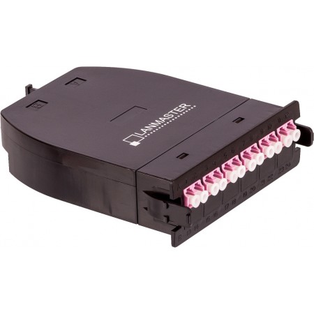 Кассета претеминированная Lanmaster LAN-MCSB-1M-12LC/OM4 12 LC 50/125 OM4
