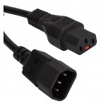 Шнур питания Lanmaster LAN-PP13/14-3.0-BK (упак.:1шт) 1м черный