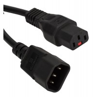 Шнур питания Lanmaster LAN-PP13/14-3.0-BK (упак.:1шт) 1м черный
