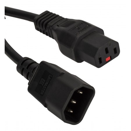 Шнур питания Lanmaster LAN-PP13/14-3.0-BK (упак.:1шт) 1м черный