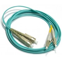 Патч-корд Lanmaster LAN-2LC-2SC/OM3-1.0 2x9/125 OS1/OS2 LC дуплекс-SC дуплекс 1м LSZH