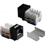 Модуль Lanmaster TWT-OK45UTP/6-WH информ. Keystone RJ45 кат.5E UTP бел.