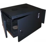 Шкаф коммутационный Lanmaster Next (TWT-CBWNM-9U-6X6-BK) настенный 9U 550x600мм пер.дв.металл задн.дв.спл.стал.лист 60кг черный IP20