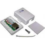 Розетка Lanmaster TWT-SM1-45/S6-WH настен.RJ45 1 кат.6 STP бел. (упак.:1шт)