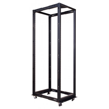 Стойка двухрамная Lanmaster TWT-RACK2-42U-ADJ 42U 480ммX560мм 1000кг черный