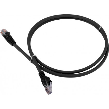 Патч-корд Lanmaster LAN-PC45/U5E-5.0-BK UTP RJ-45 вил.-вилка RJ-45 кат.5E 5м черный LSZH (уп.:1шт)