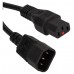 Шнур питания Lanmaster LAN-PP13L/14-0.5-BK C13-С14 проводник.:3x0.75мм2 0.5м 220В черный