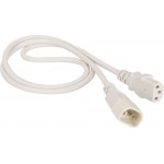 Шнур питания Lanmaster LAN-PP13/14-0.5-WH C13-С14 проводник.:3x0.75мм2 0.5м (упак.:1шт) белый