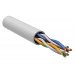 Кабель информационный ITK Generica BC1-C5E04-128-305-G кат.5E U/UTP 4 парыX24AWG LSZH внутренний 305м белый