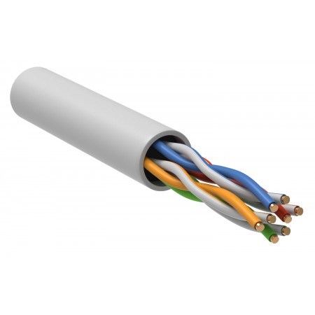 Кабель информационный ITK Generica BC1-C5E04-128-305-G кат.5E U/UTP 4 парыX24AWG LSZH внутренний 305м белый