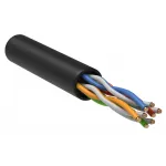 Кабель информационный ITK Generica BC3-C5E04-139-305-G кат.5E U/UTP 4 парыX24AWG LDPE внешний 305м черный