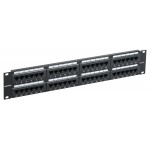 Патч-панель ITK PP48-2UC5EU-K05-G 19" 2U 48xRJ45 кат.5E UTP